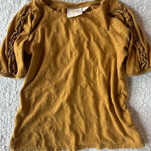 MAEVE by Anthropologie Mustard top